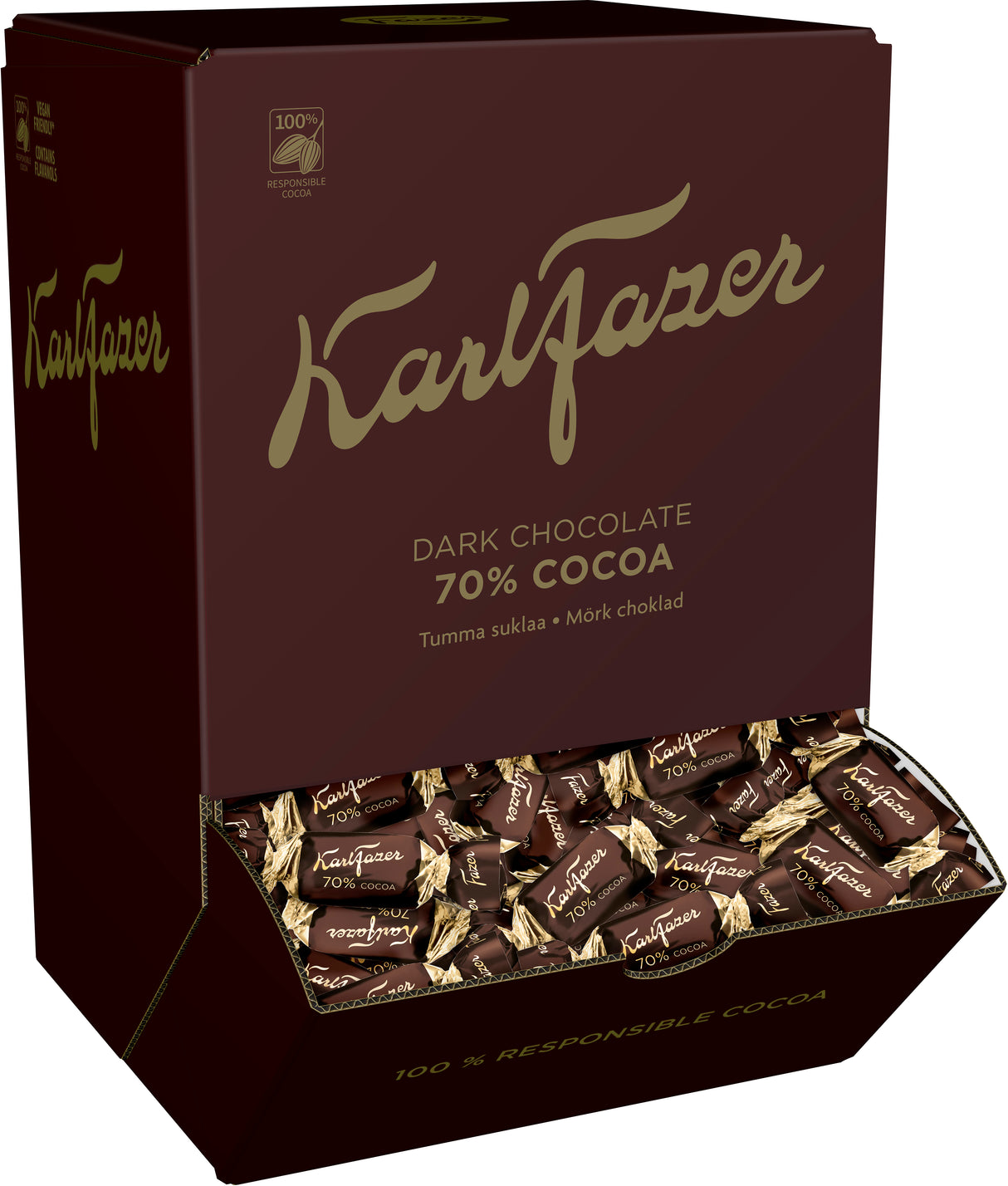 Karl Fazer 70% Dark wrapped chocolates 3kg