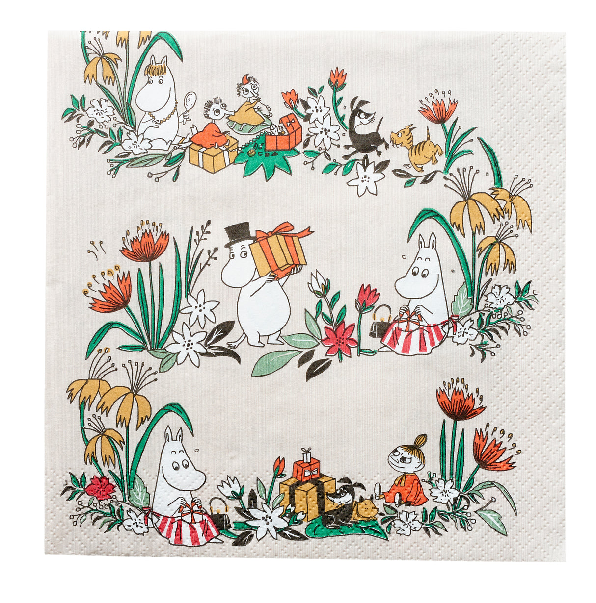 Moomin servett Misteli Beige 33cm 20st