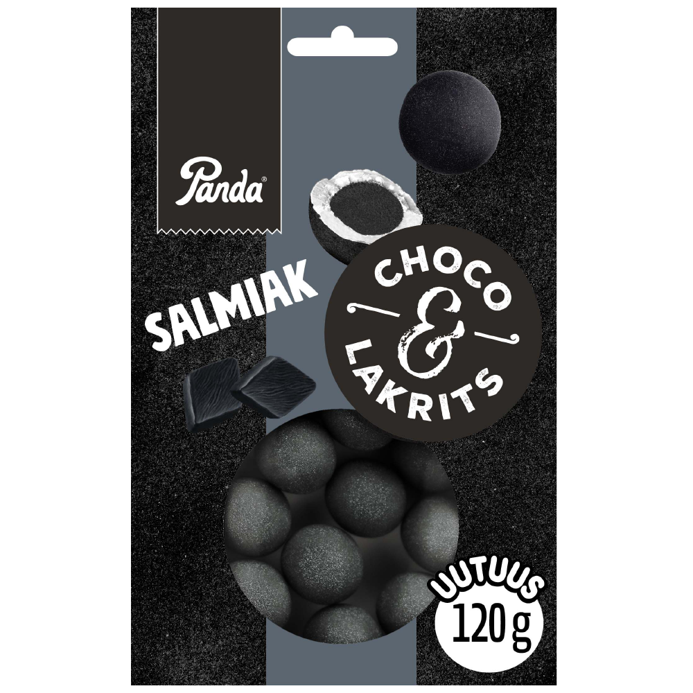 Panda Choco Lakrits salmiakki suklaa lakritsi 120g