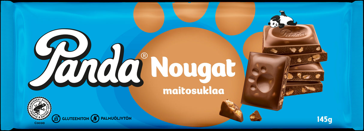 Panda nougat maitosuklaalevy 145g