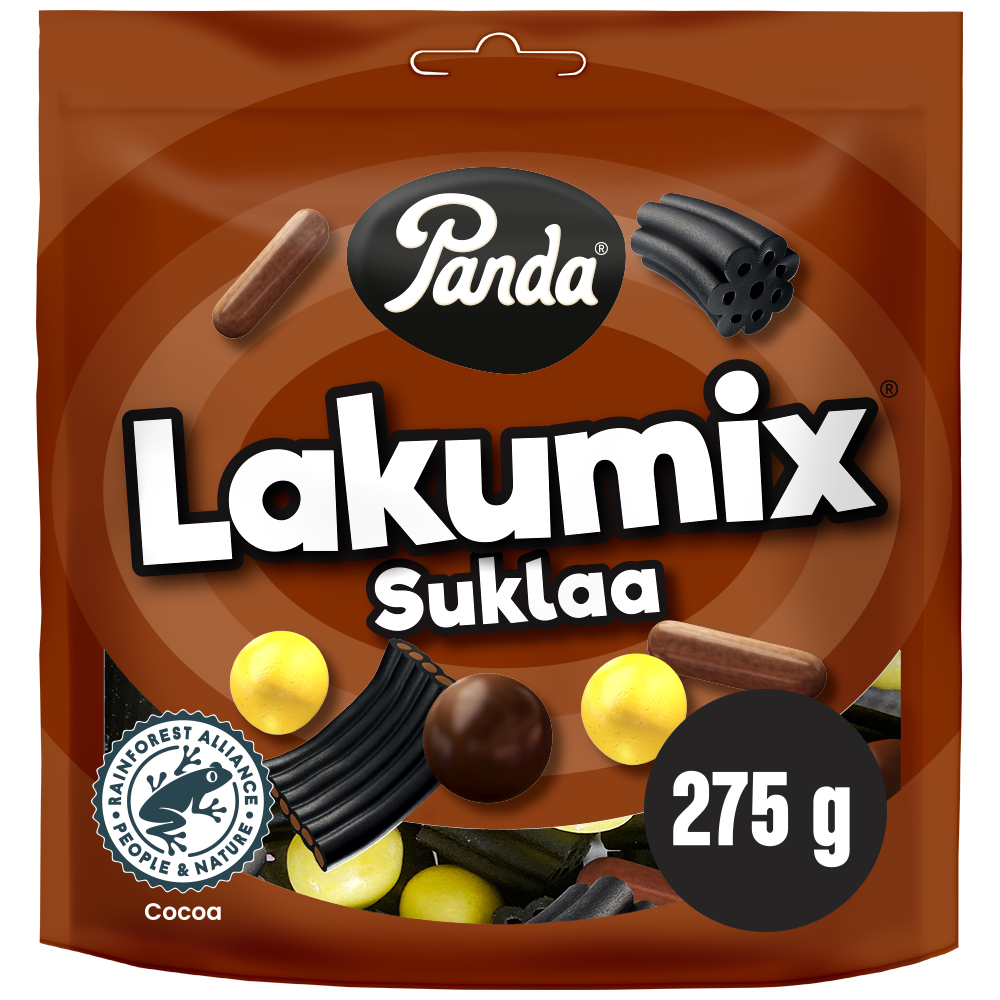 Panda LakuMix suklaa lakritsisekoitus 275g