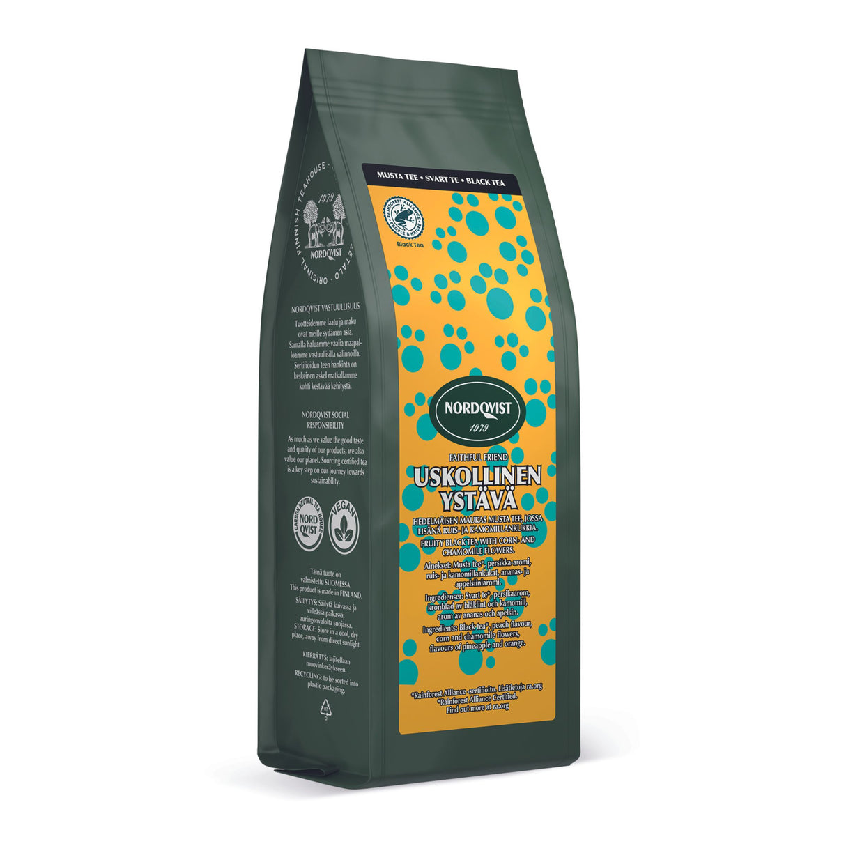 Nordqvist Faithful Friend 80g black flavoured loose tea RFA