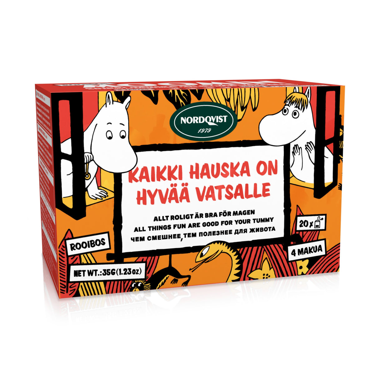 Nordqvist Kaikki hauska on hyvää vatsalle 20x1,75g maustettu rooibos