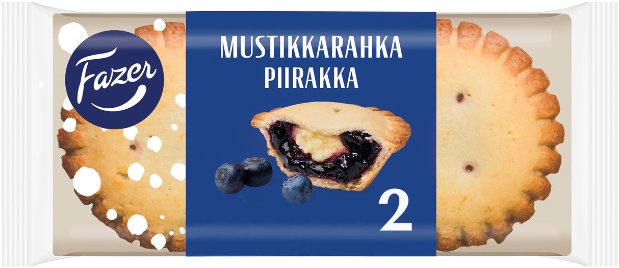 Fazer Mustikkarahkapiirakka 2 Stück 140g