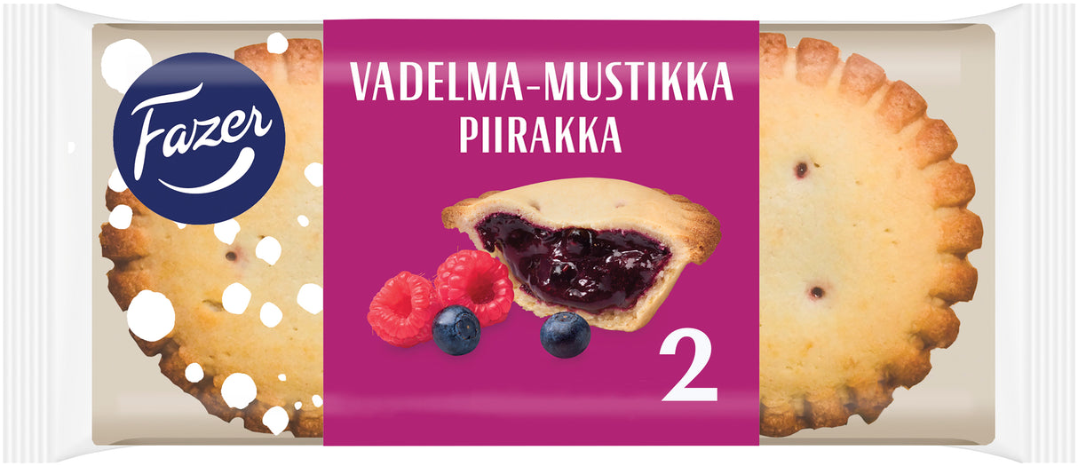 Fazer Vadelma-mustikkapiirakka 2kpl 140g