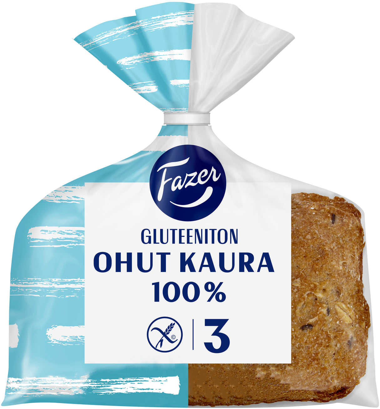 Fazer Glutenfreies Dünnes Hafer 100% 3 Stück 180g, Haferbrot