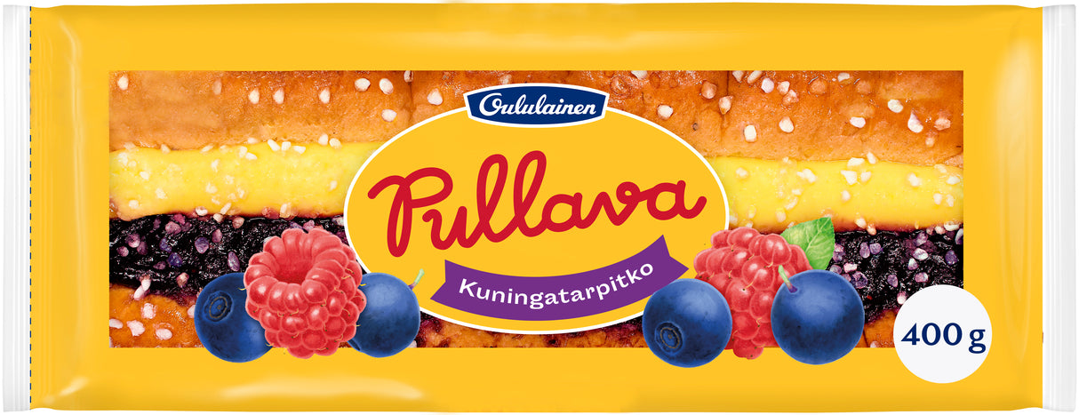 Oululainen Pullava Blueberry-raspberry sweet loaf 400g