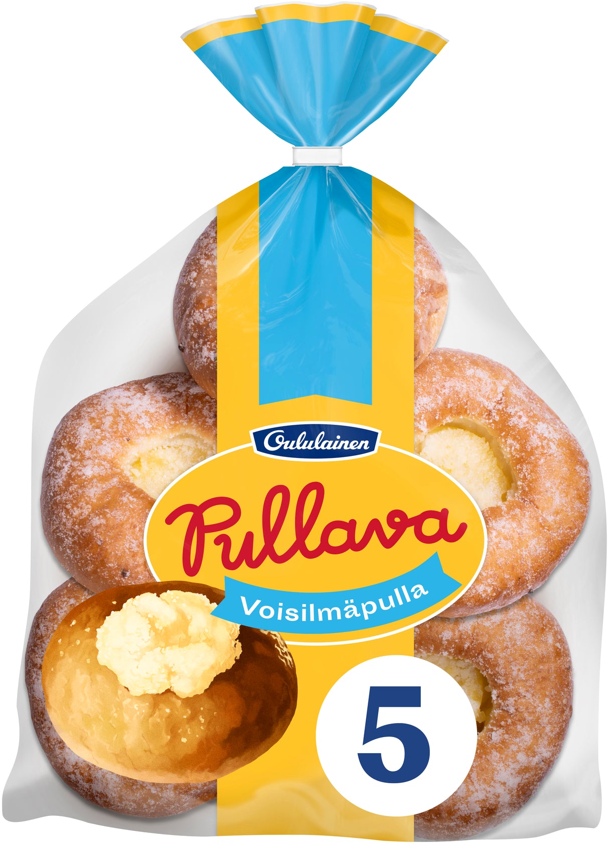 Oululainen Pullava Sweet bun with butter filling 5pcs 270g