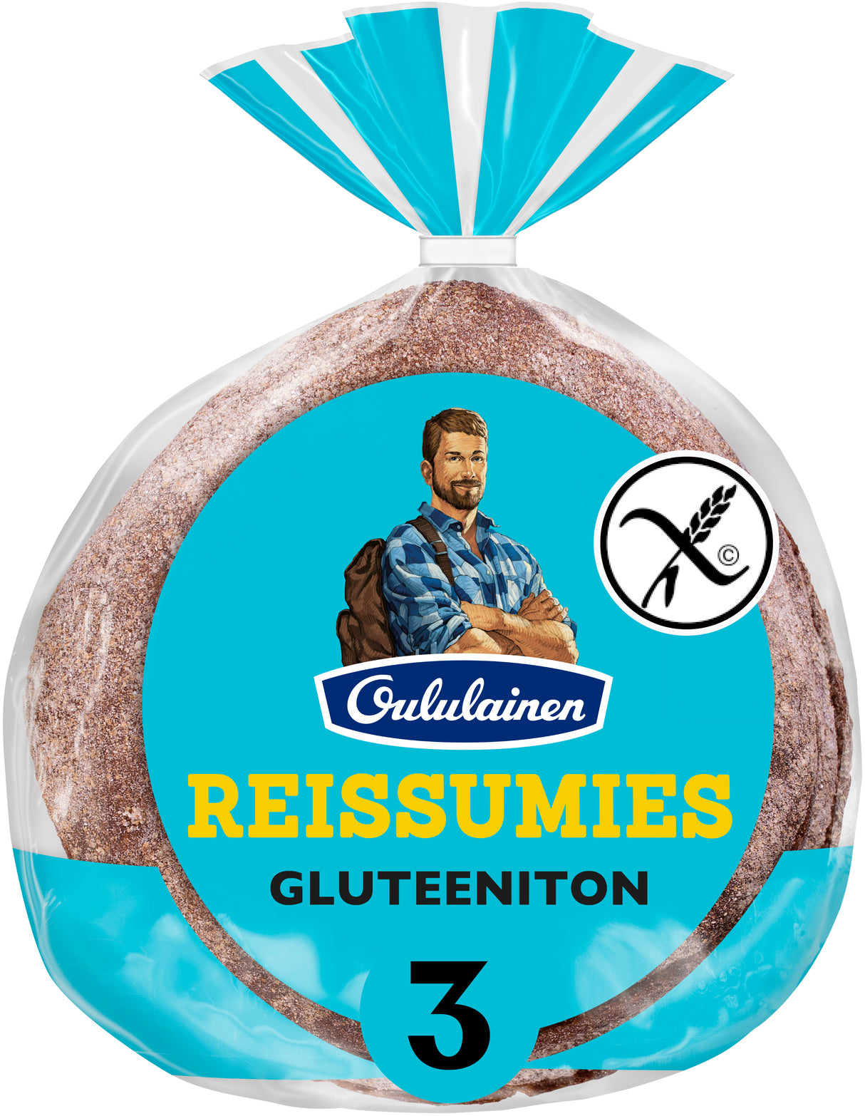 Oululainen Reissumies Glutenfri 3st 210g, bovetebröd