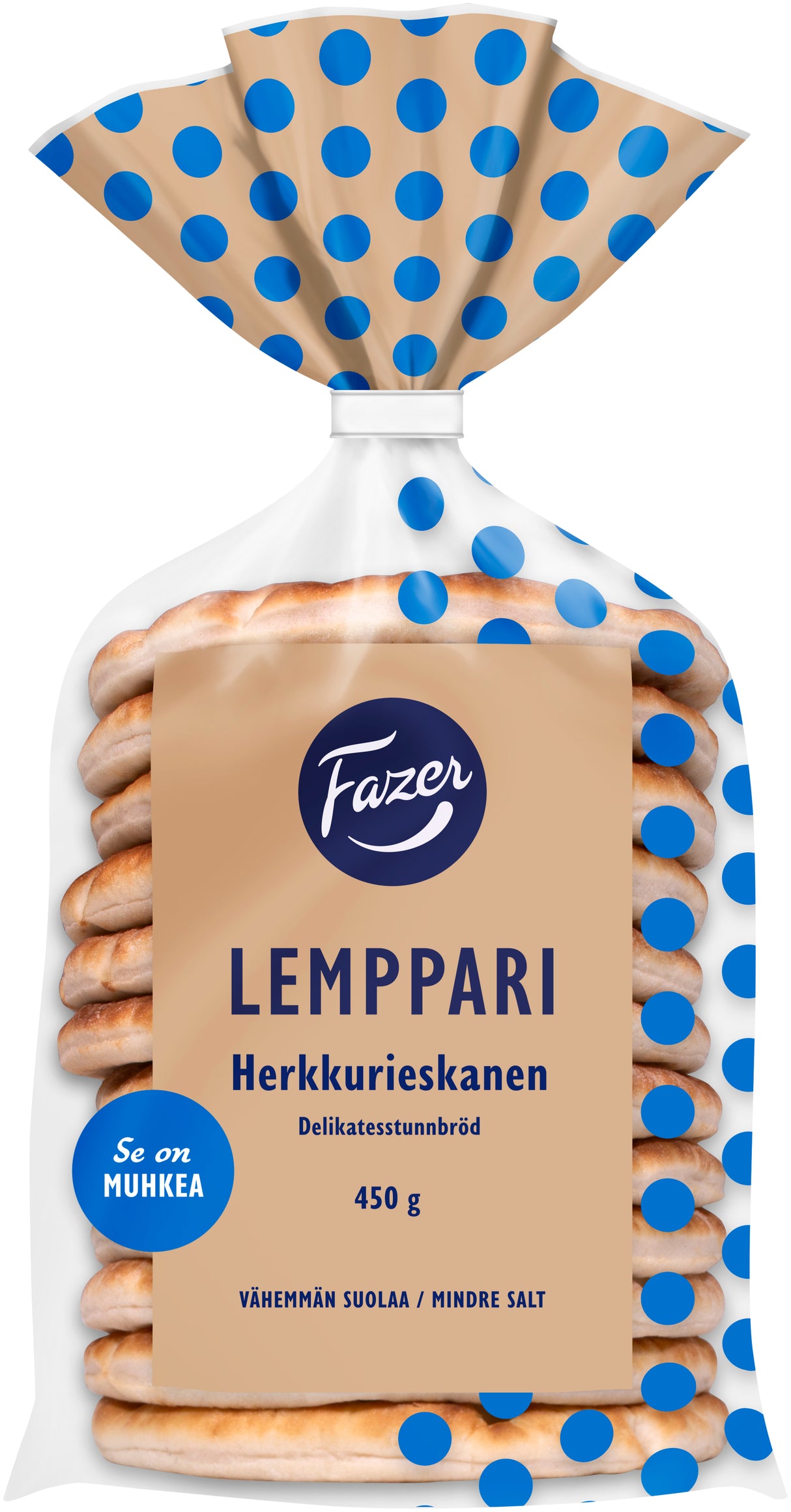 Fazer Lemppari Herkkurieskanen 12st 450g, veteslätbröd