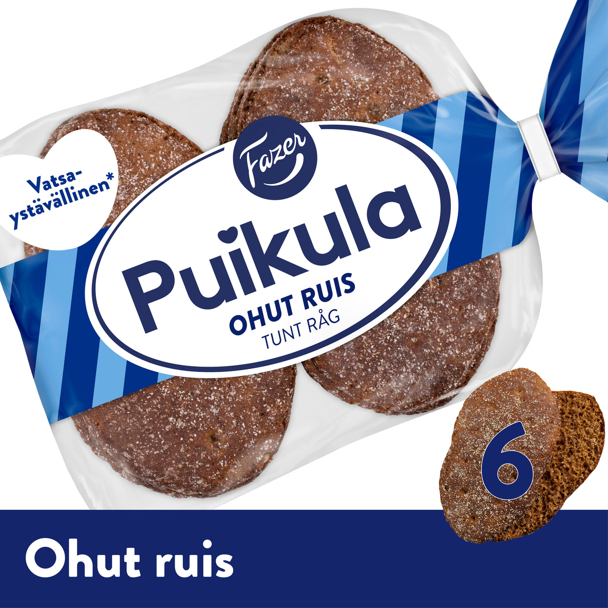 Fazer Puikula Thin rye 6pcs 210g​