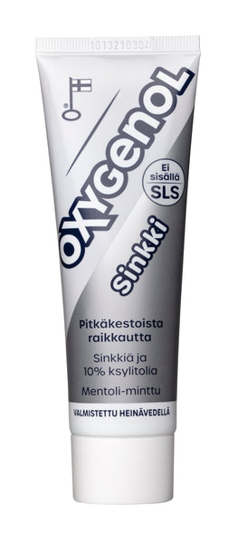 Oxygenol 75ml 亜鉛入り歯磨き粉 – Suomikauppa.fi