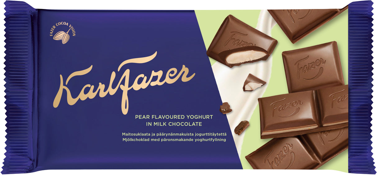 Karl Fazer Pear Yoghurt tablet 121g