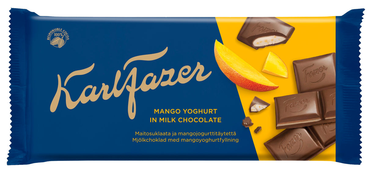 Karl Fazer Mango Yoghurt chocolate tablet 121g