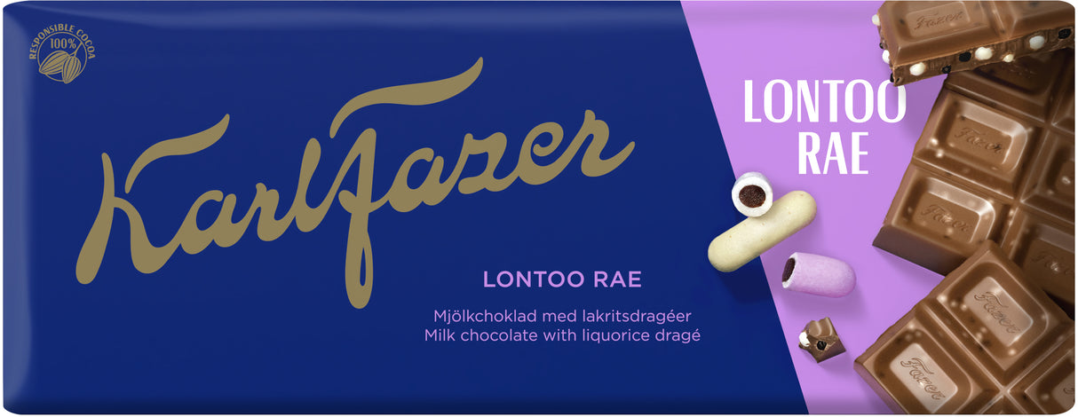 Karl Fazer London rå lakrits chokladkaka 180g