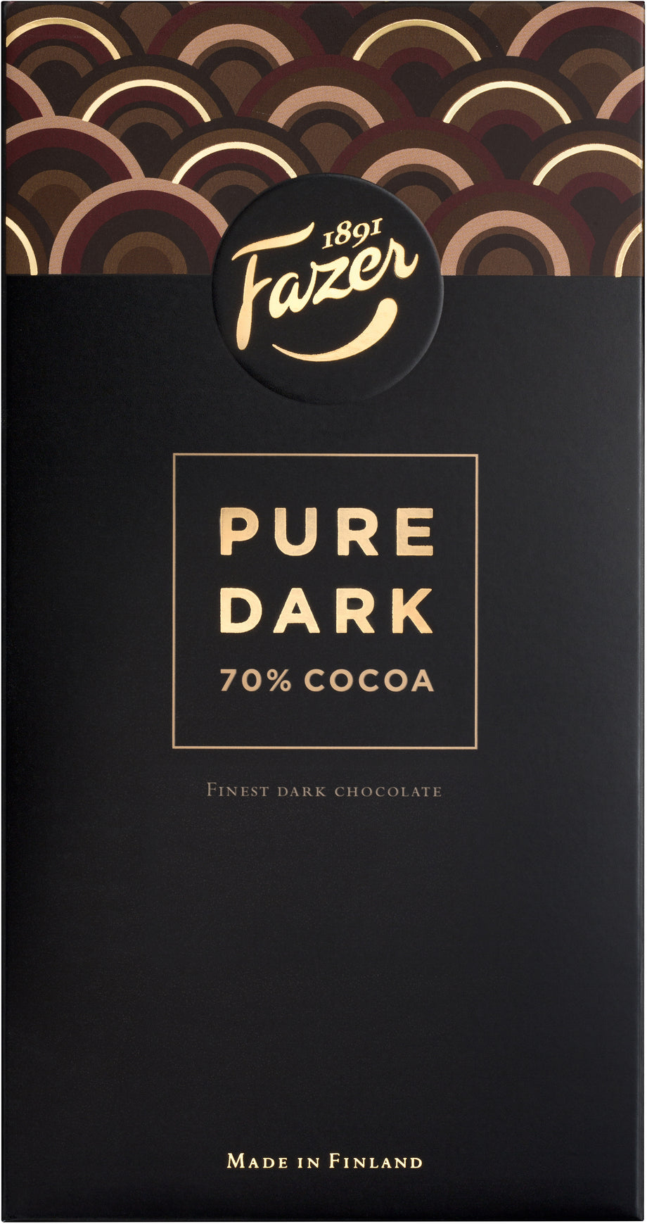 Fazer Pure Dark 70% Cocoa dark chocolate 95g