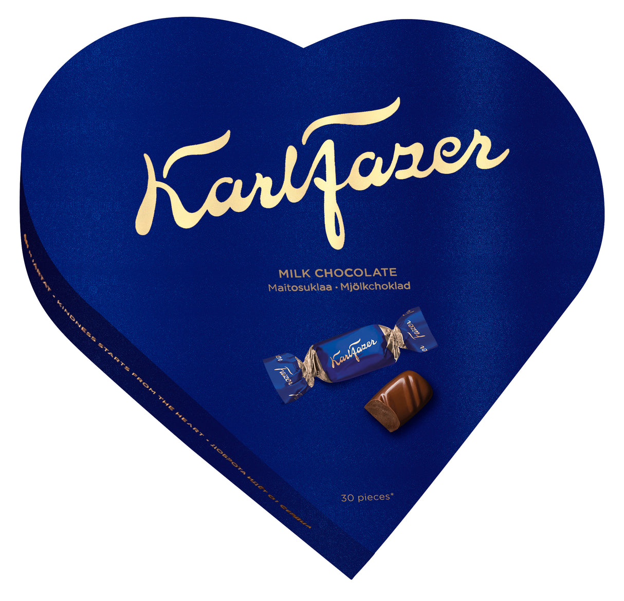 Karl Fazer Heart milk chocolate praline 225g