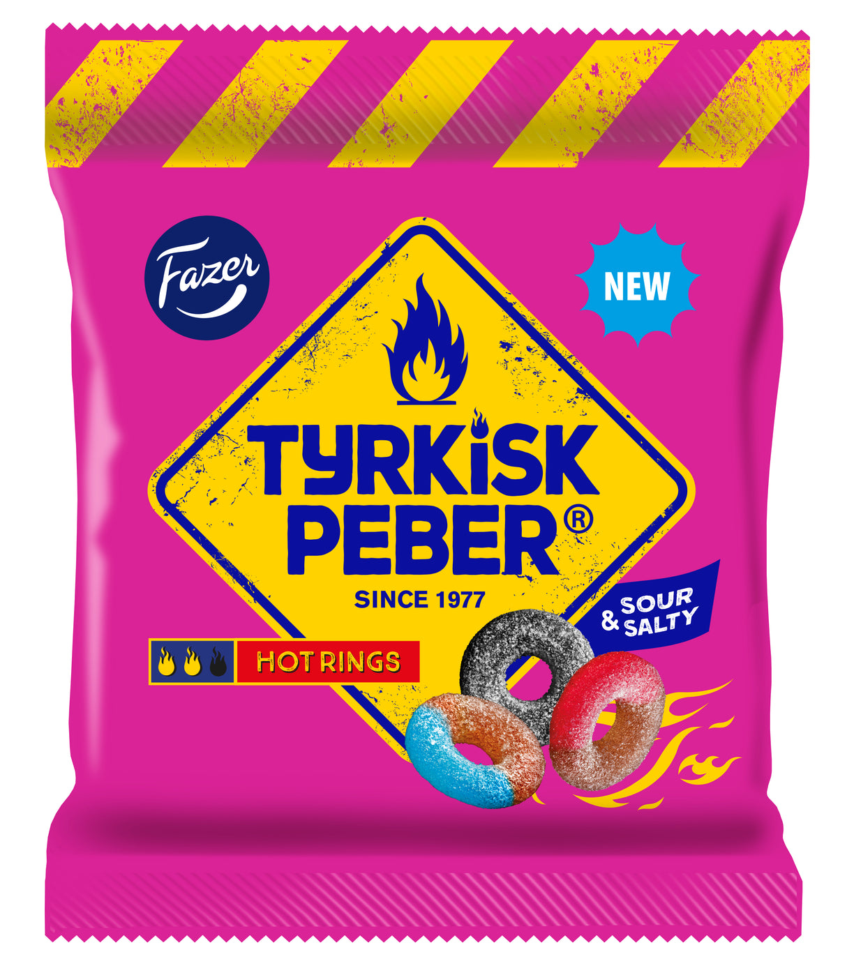 Fazer Tyrkisk Peber Hot Rings godispåse 150g