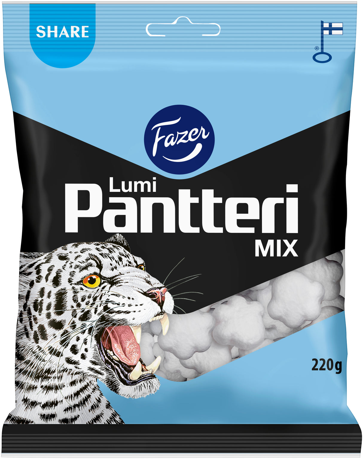 Fazer Lumi Pantteri Süßigkeitentüte 220g