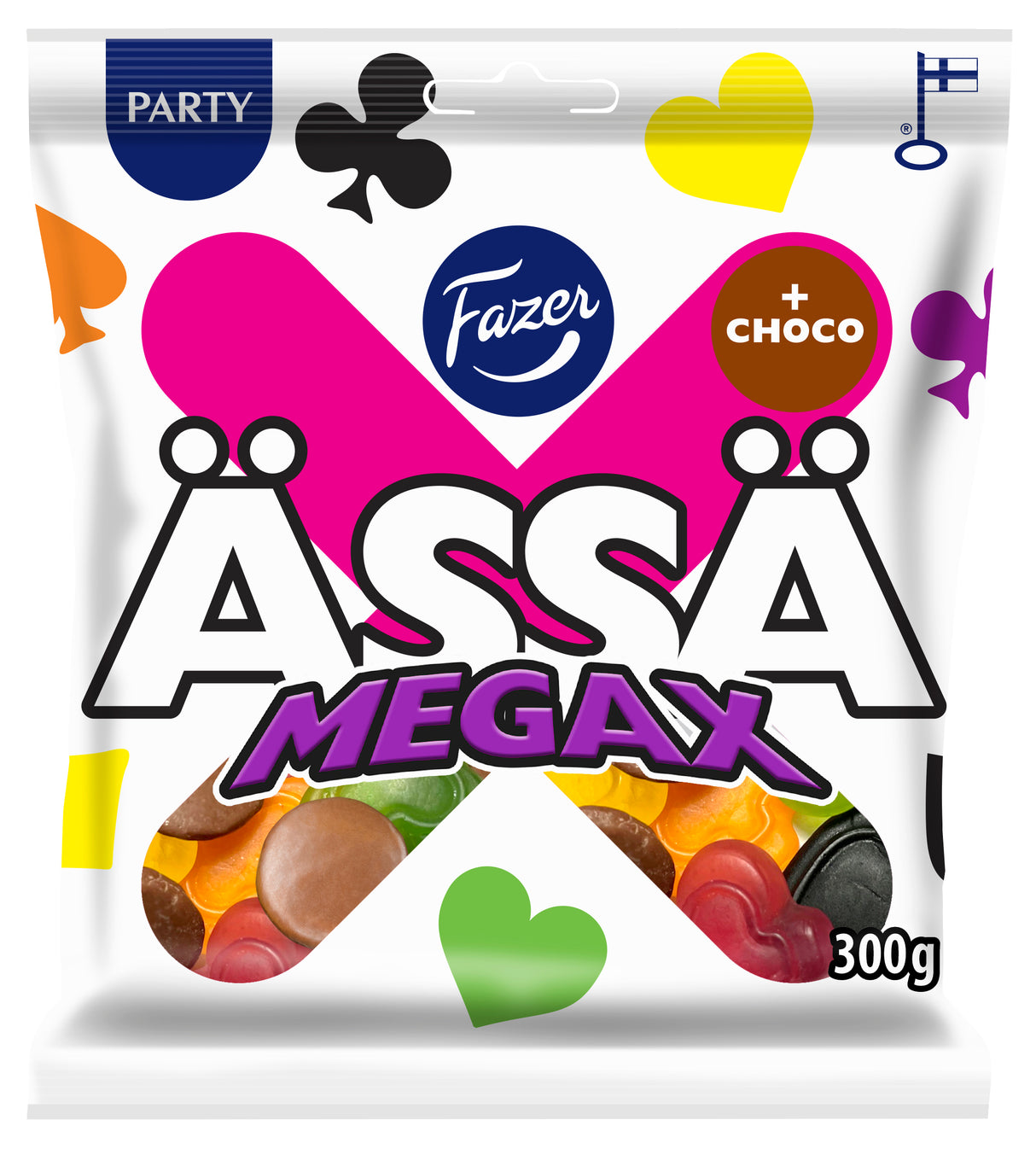 Fazer Ässä Megax +choco karkkipussi 300g