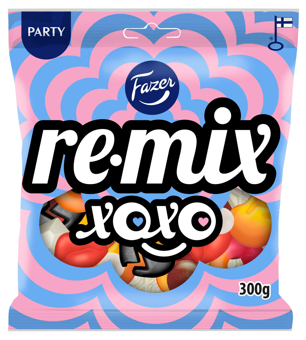 Fazer Remix XOXO Süßigkeitentüte 300g