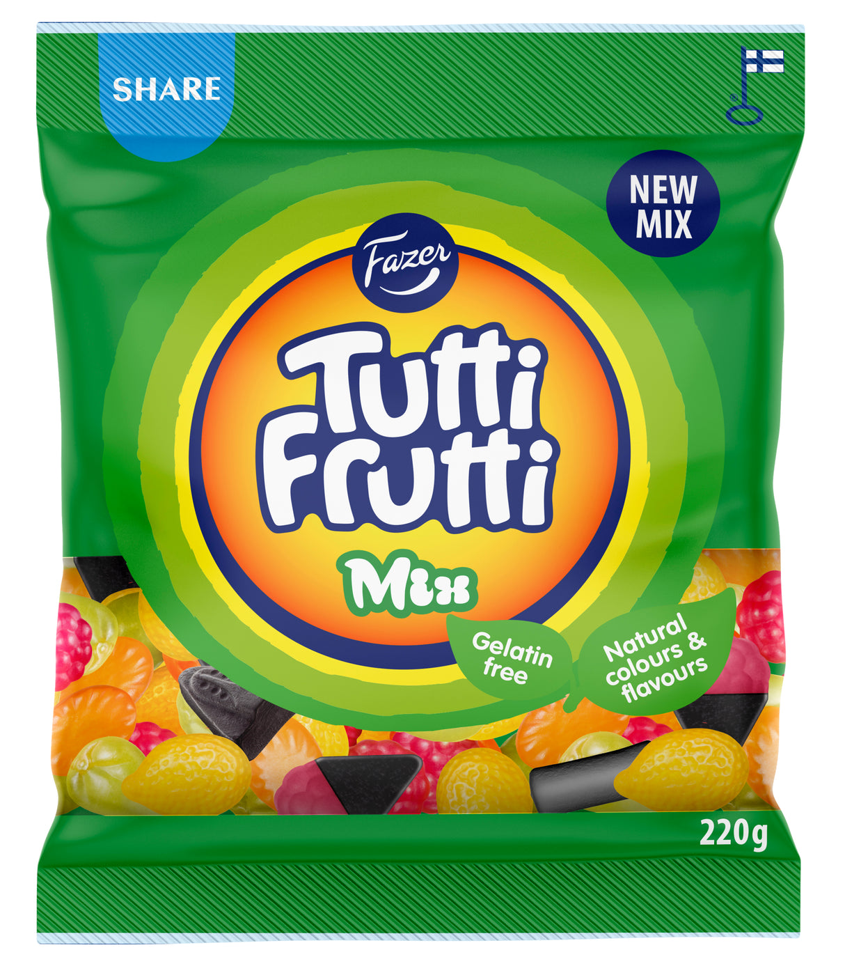 Fazer Tutti Frutti Mix candy bag 220g