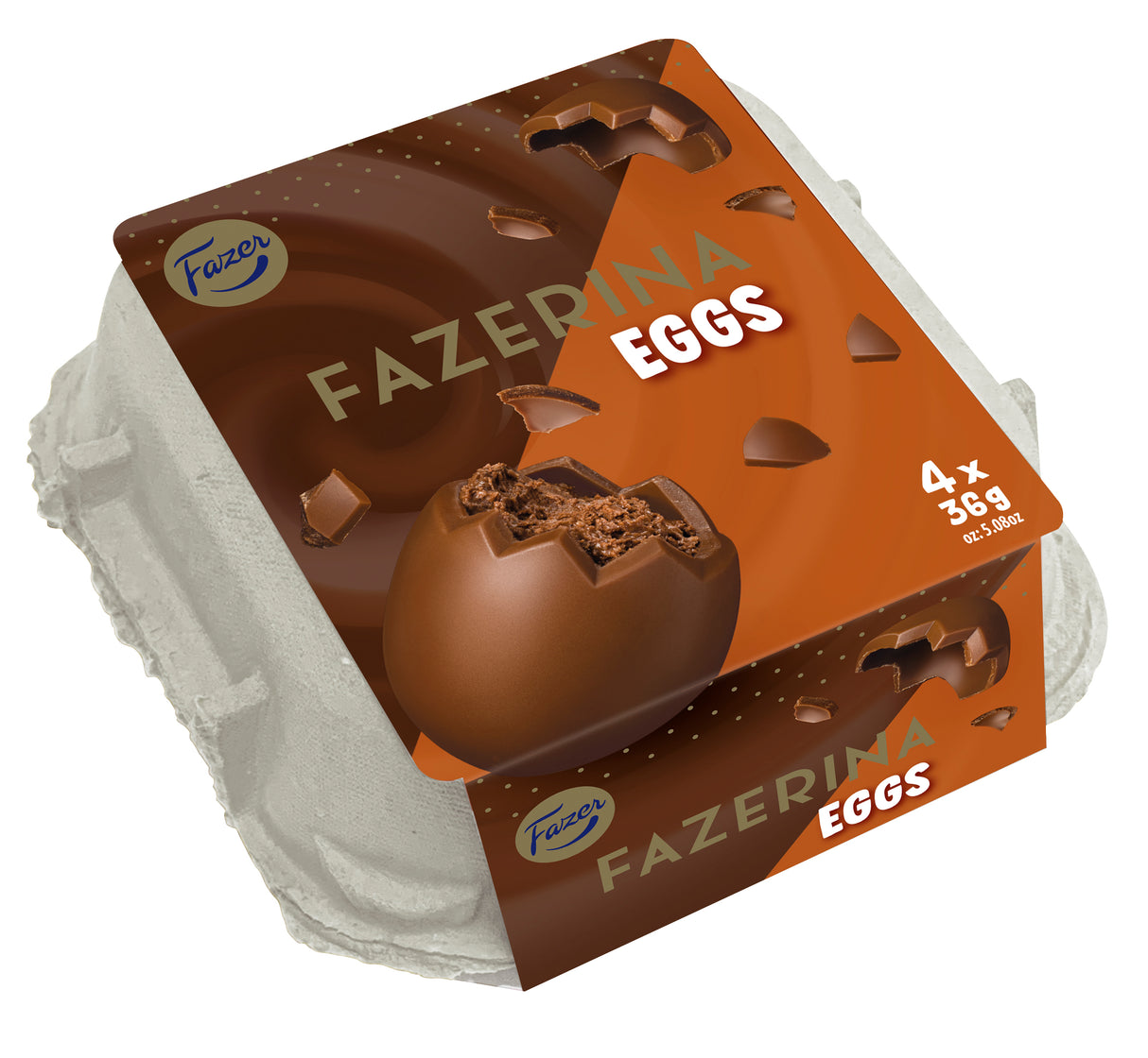 Fazer Fazerina choco mousse egg 4-pack, 144g