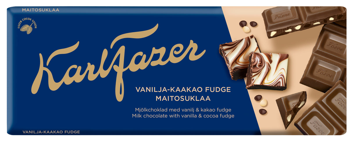 Karl Fazer Vanilla-Cocoa tablet 180 g 