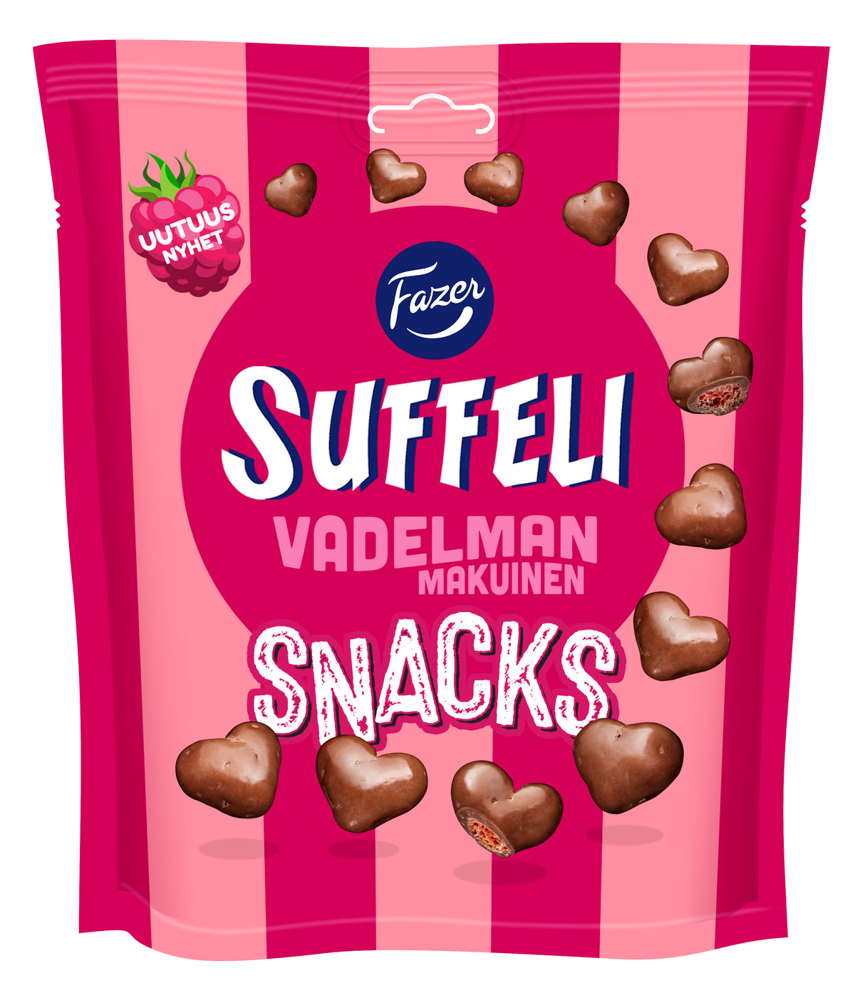 Fazer Suffeli Snacks Hallon påse 140g