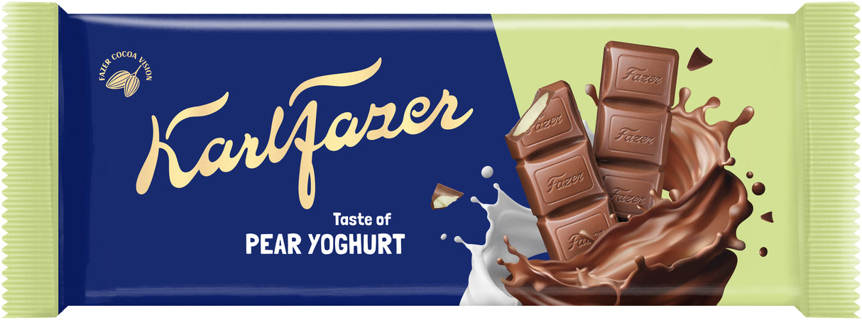 Karl Fazer Pear Yoghurt tablet 100g