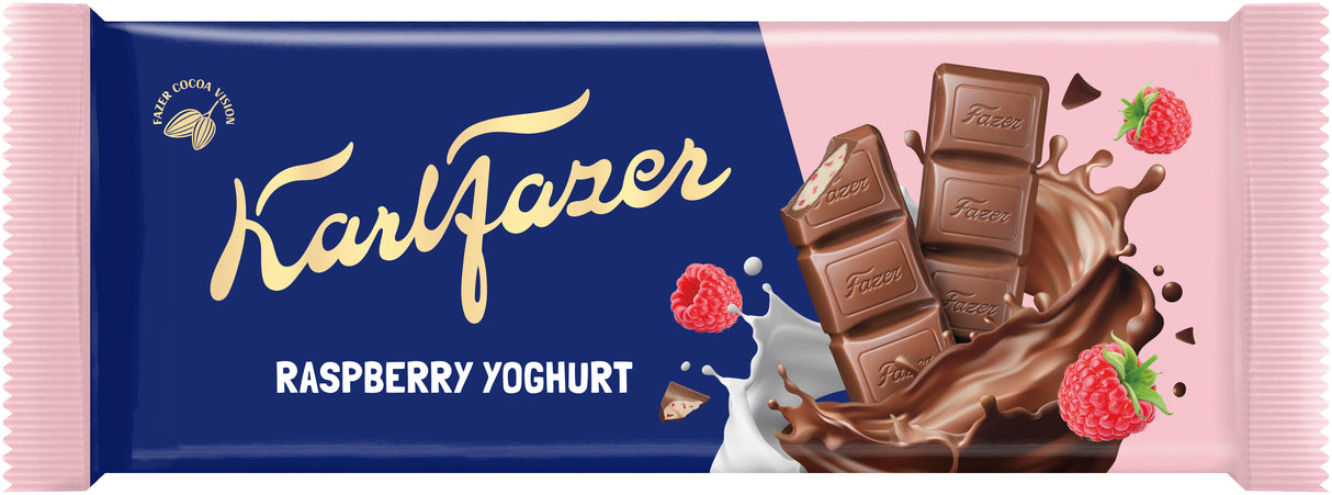 Karl Fazer Raspberry Yogurt tablet 100 g