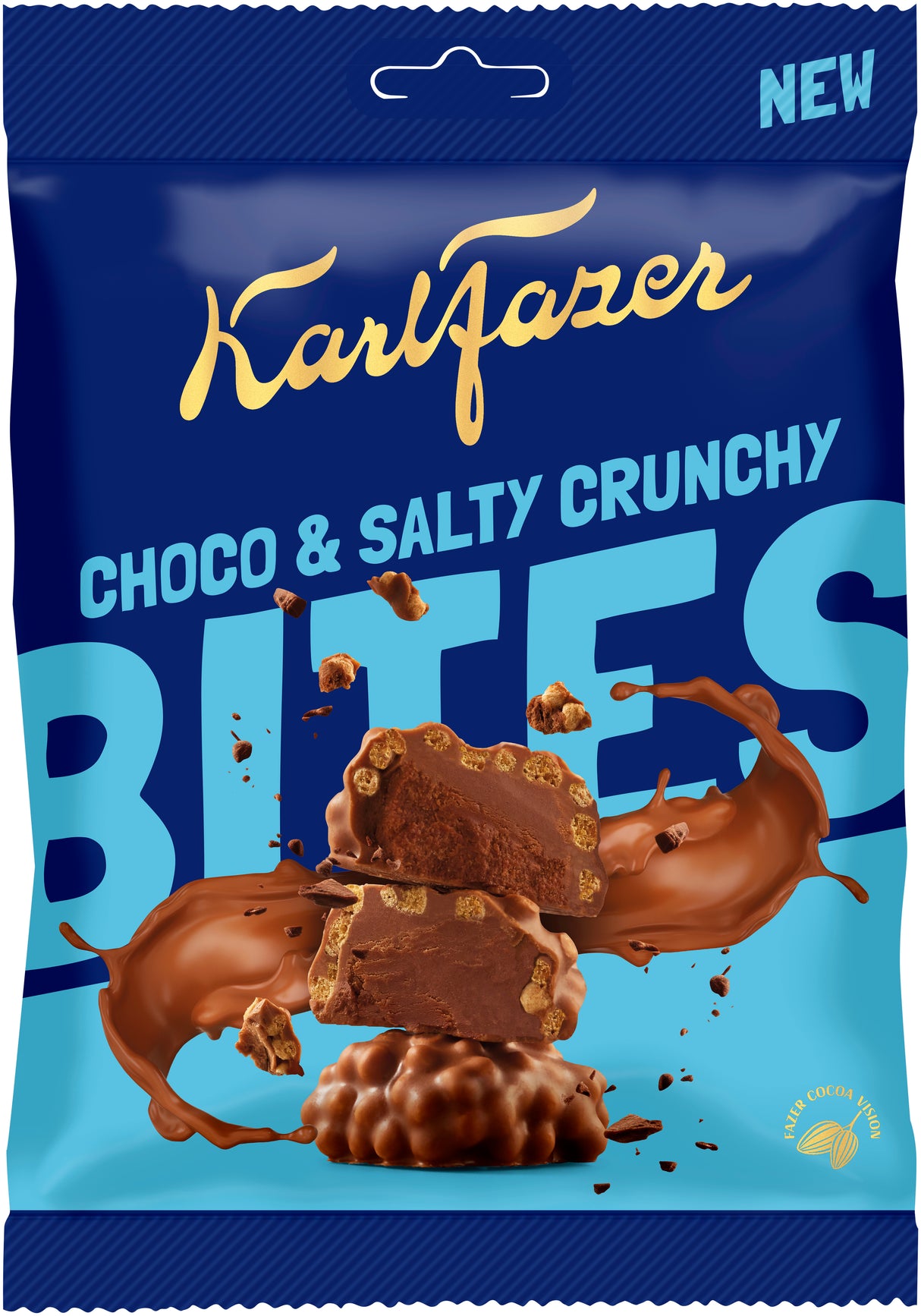 Karl Fazer Choco & Salty Crunchy Bites bag 94g