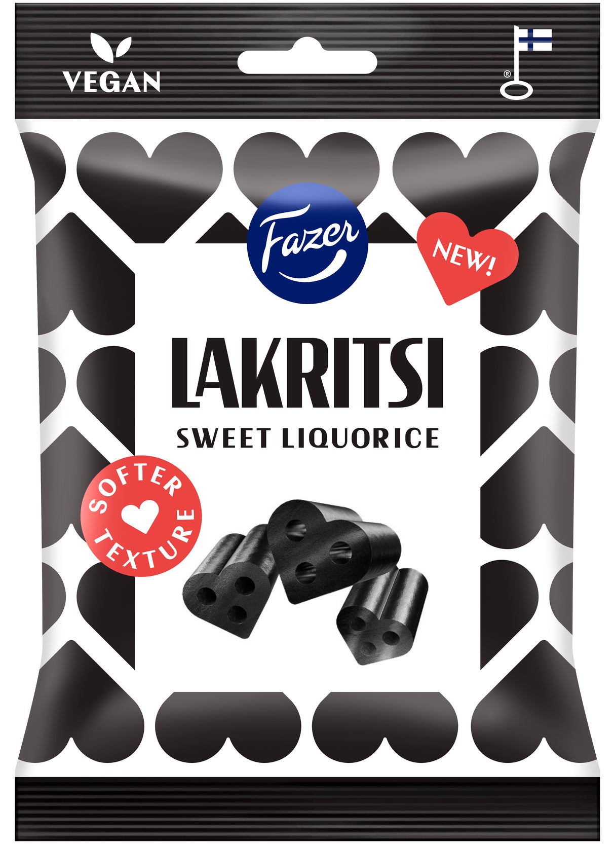 Fazer Lakritsi Sweet Liquorice pussi 150g