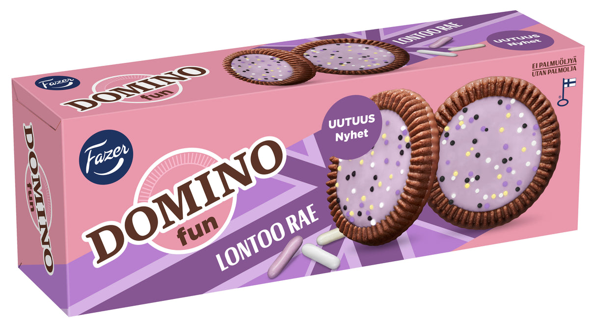 Fazer Domino Fun Lontoo rae herkuttelukeksi 120g