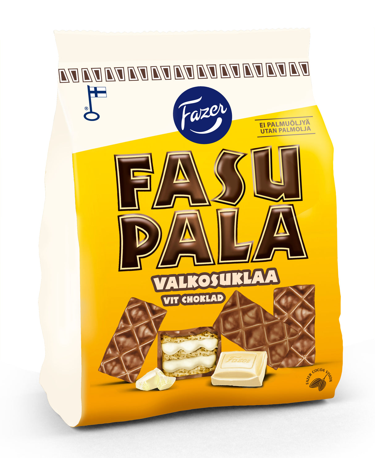 Fazer Fasupala white chocolate wafer biscuit 199g