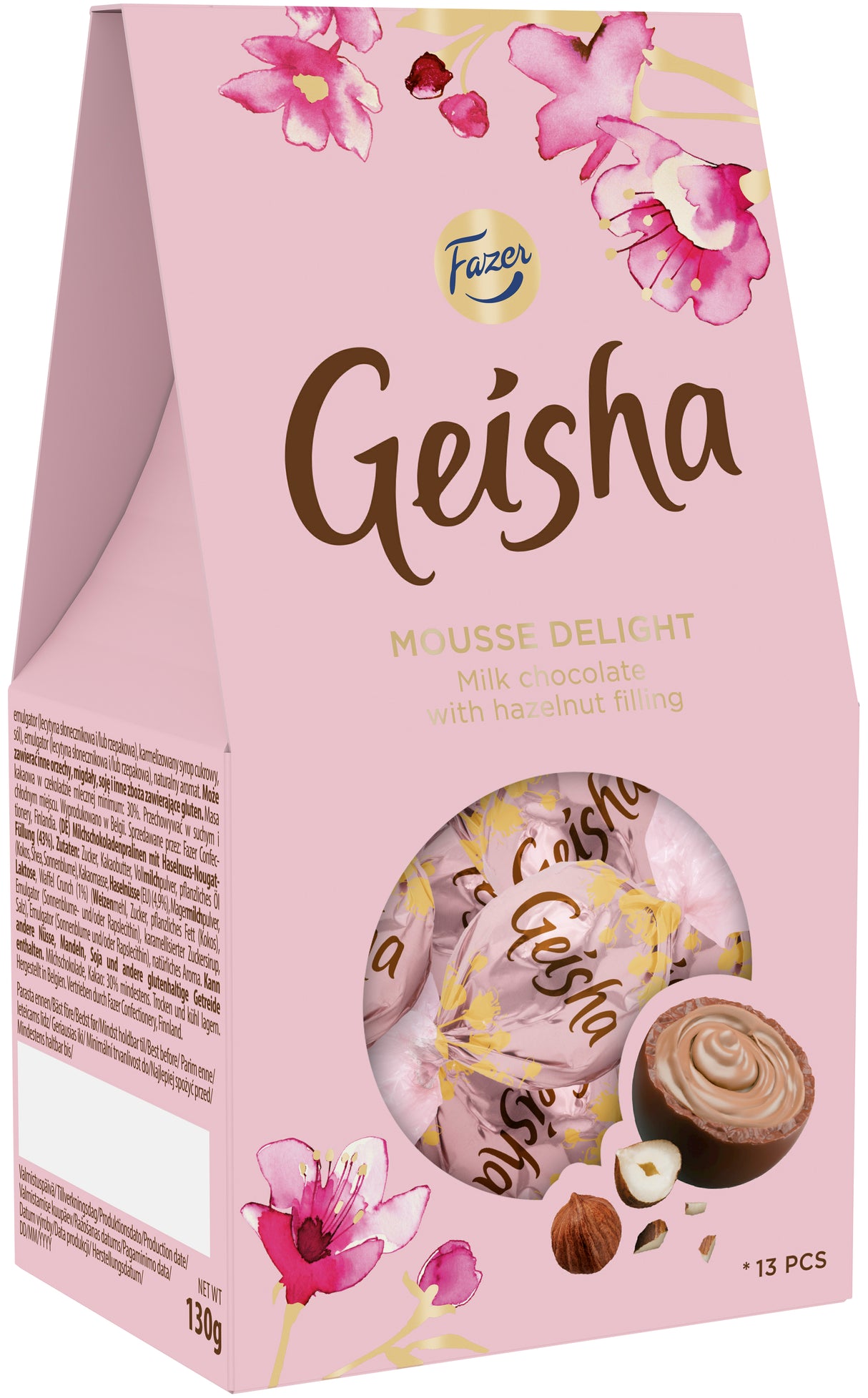 Fazer Geisha Mousse Delight chocolate hazelnut fine praline 130g