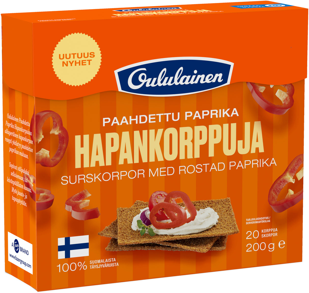 Oululainen Geröstete Paprika Knäckebrot 200 g