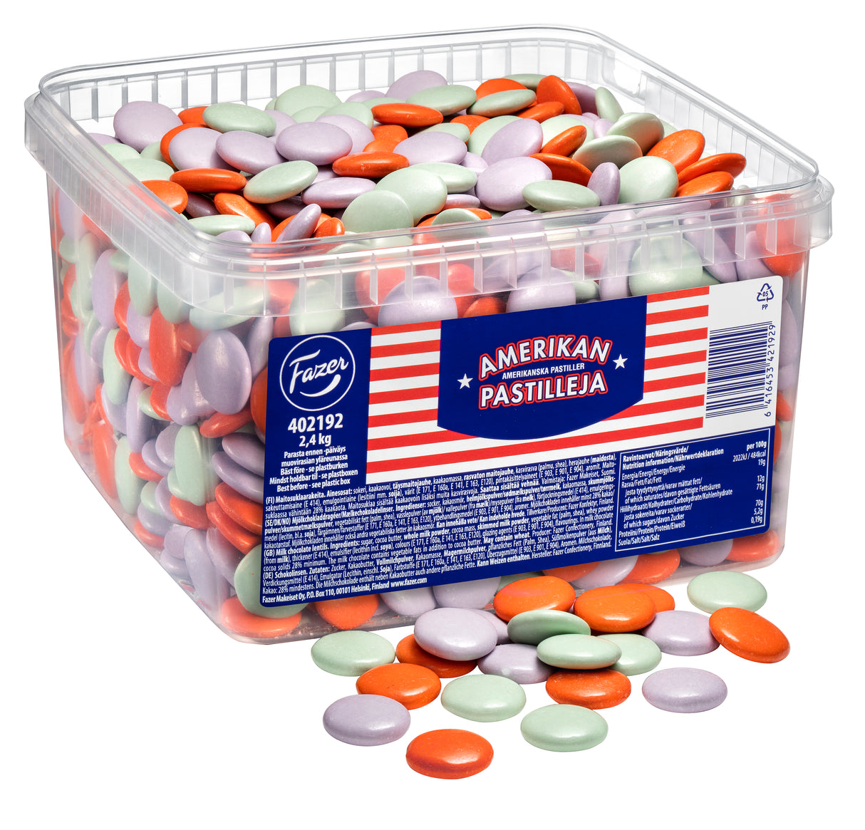 Fazer Amerikan pastilleja maitosuklaarae 2,4kg