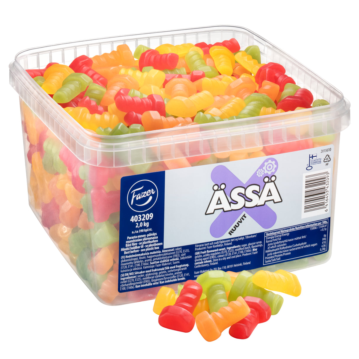 Fazer Ässä ruuvit hedelmä irtokarkki 2kg