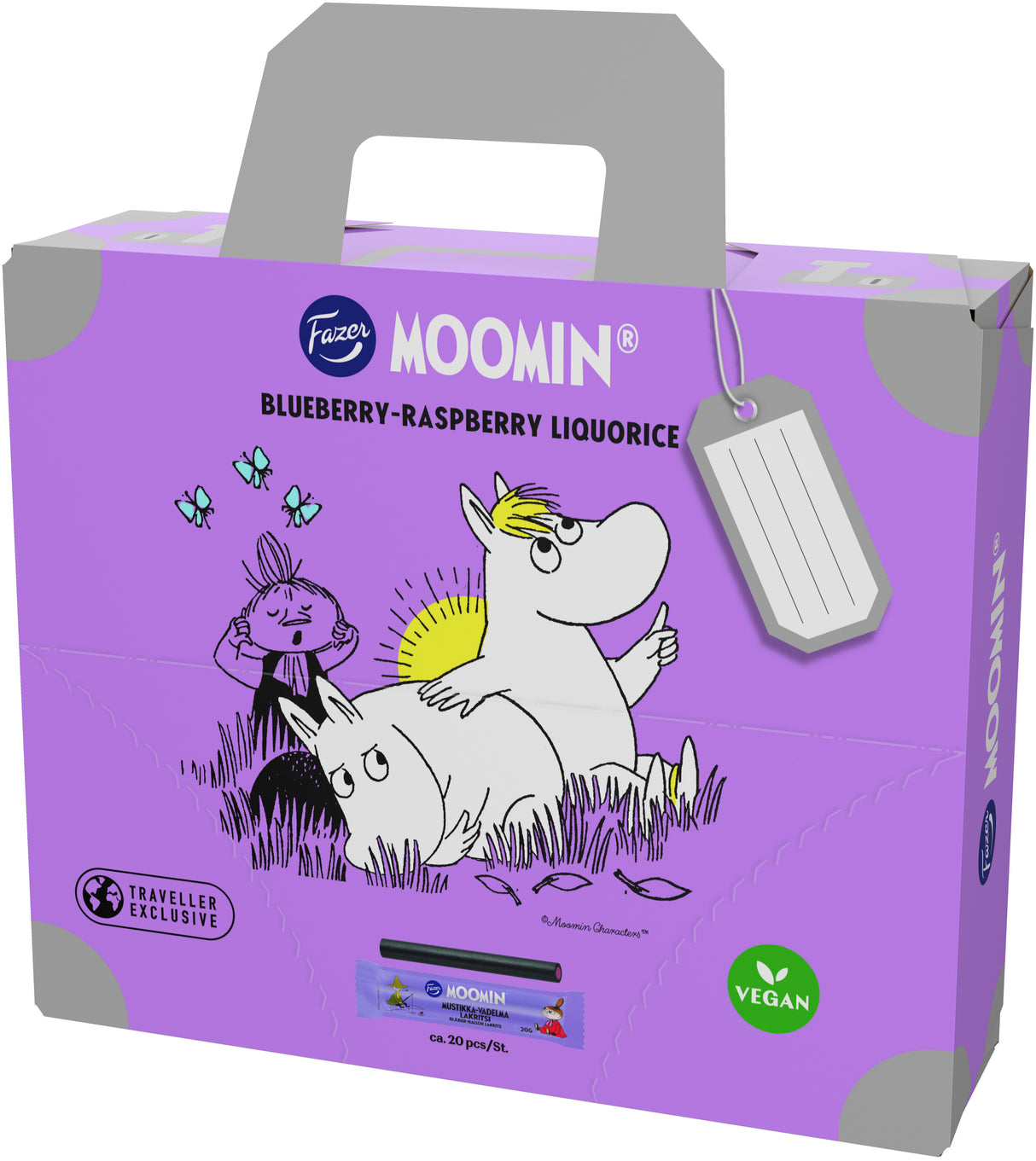 Fazer Moomin Mustikka-Himbeere Lakritzriegel 400g