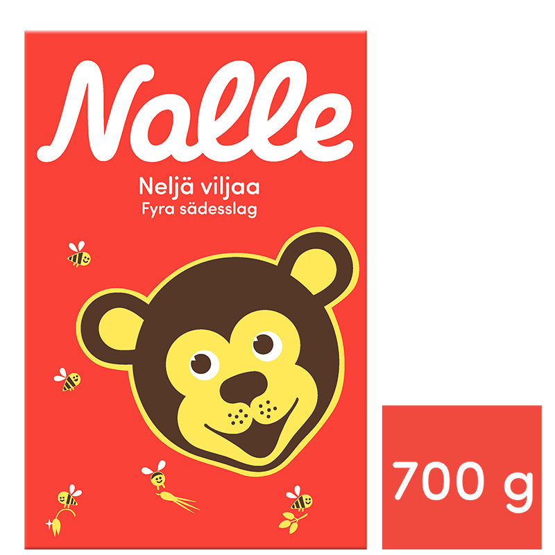 Nalle 700g neljän viljan täysjyvähiutale