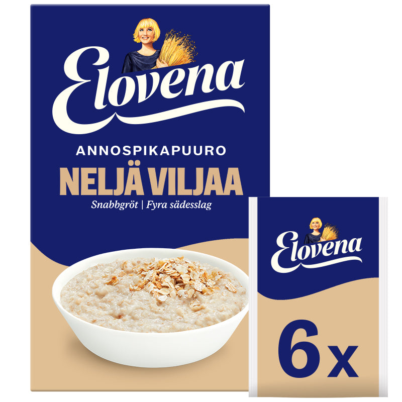 Elovena 210g neljä viljaa annospikapuuro