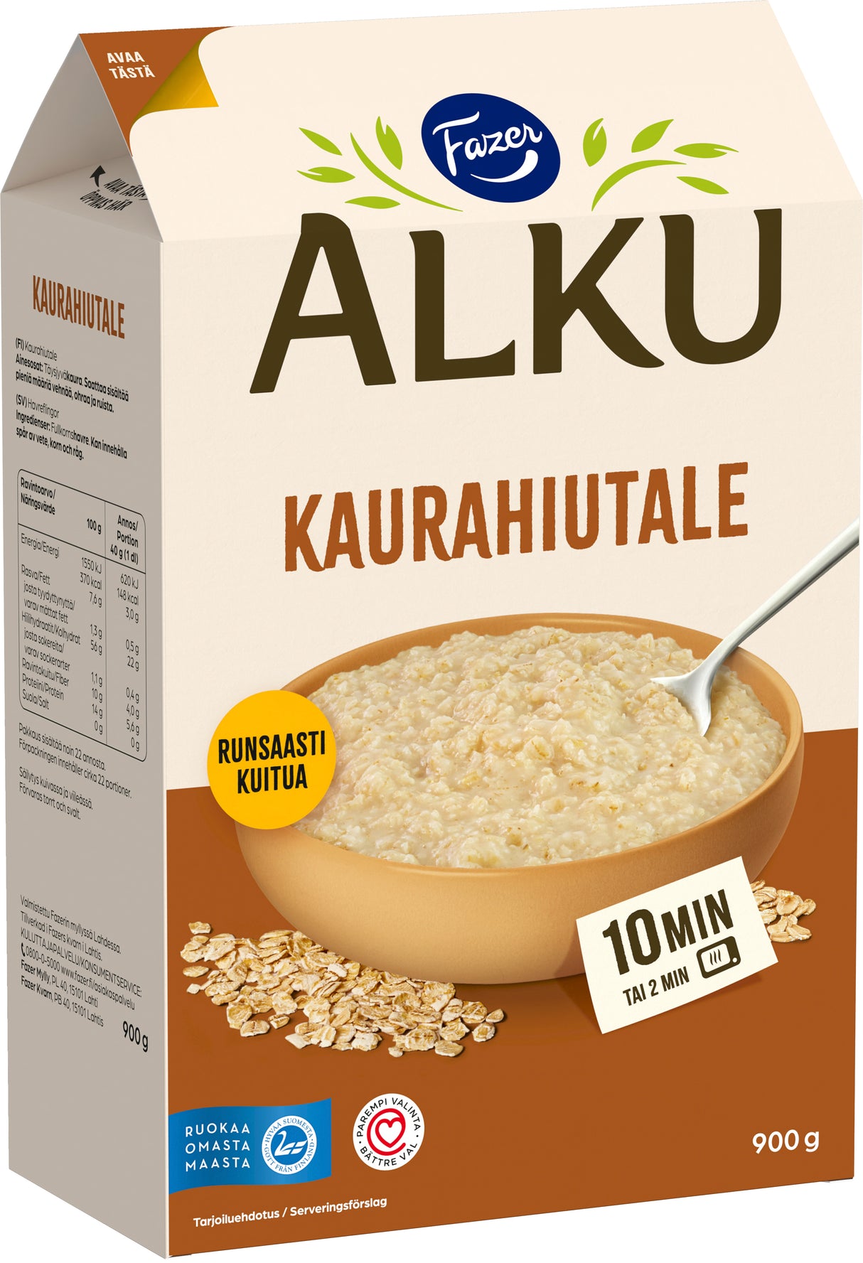 Fazer Alku Oat flakes 900 g