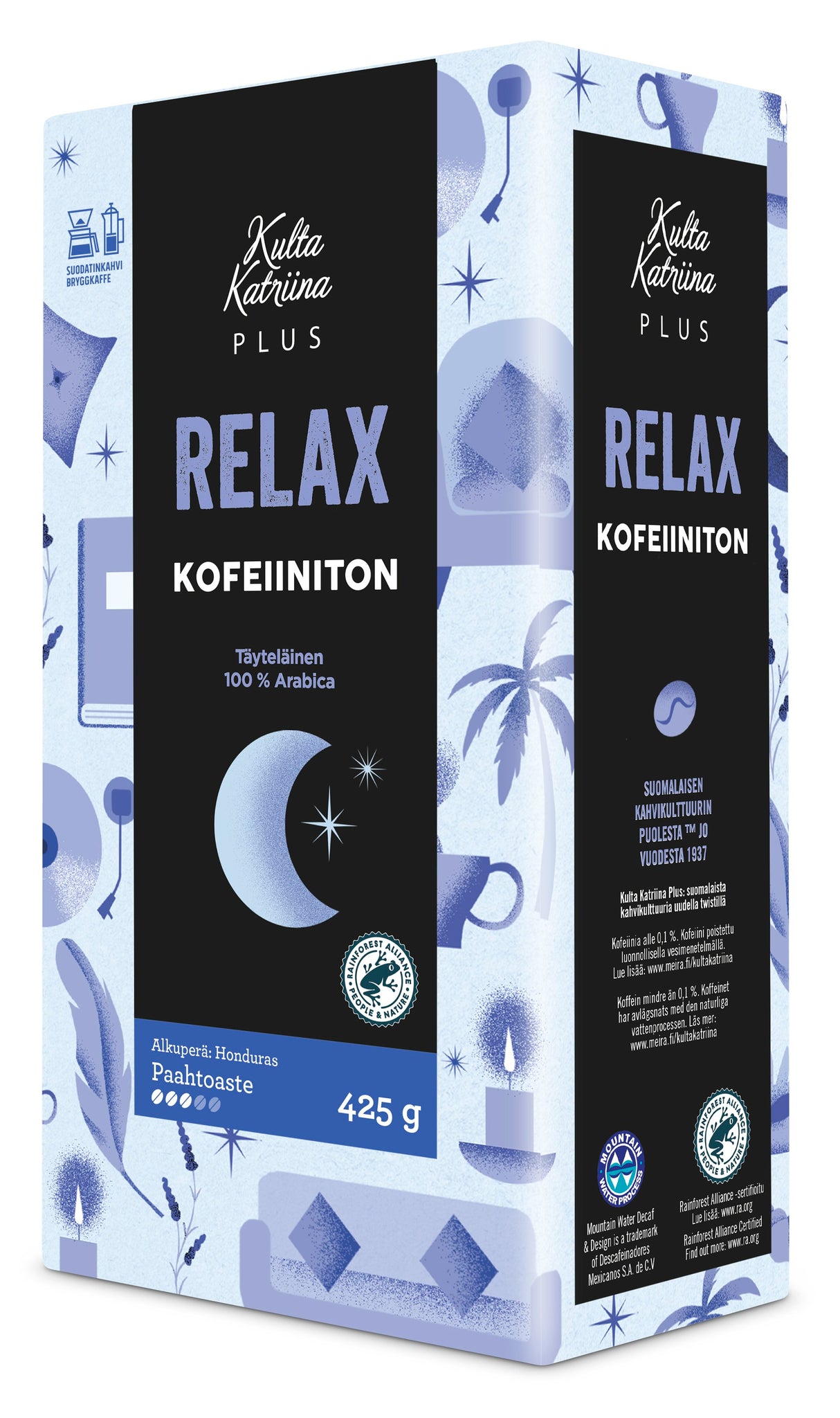 Meira Kulta Katriina Plus Relax koffeinfri filterkaffe RFA 425g