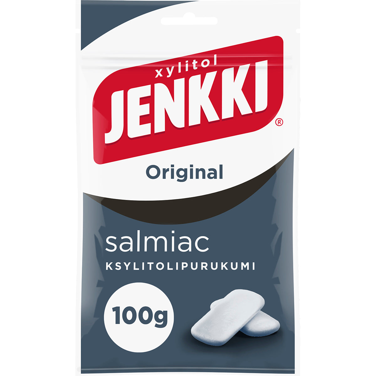 Jenkki Original Salmiak ksylitol tuggummi 100g