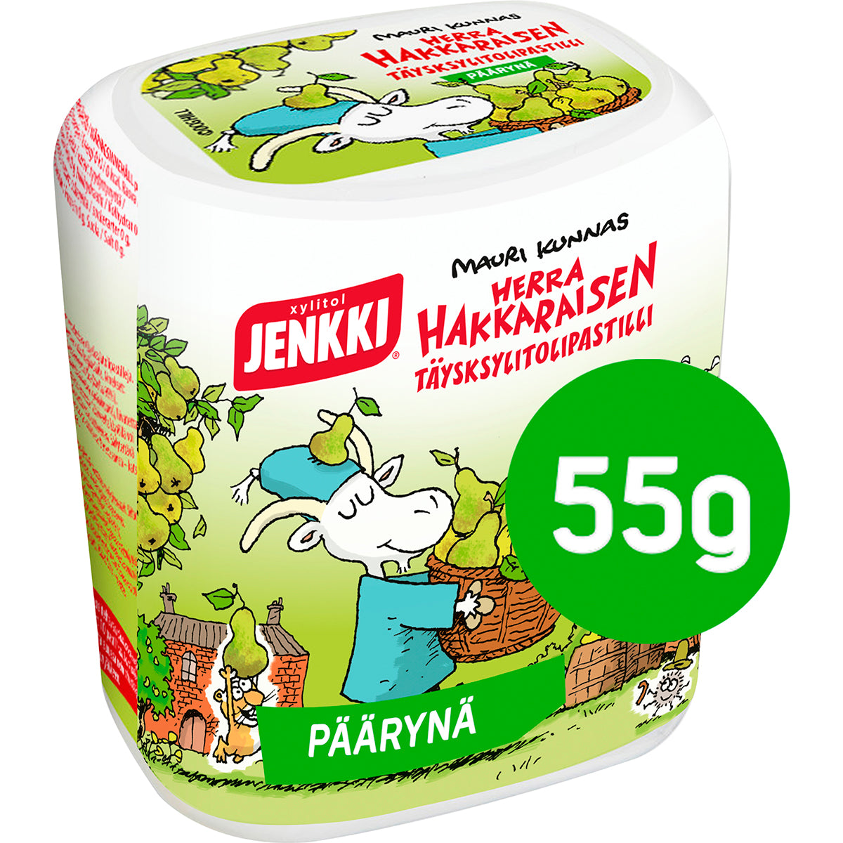 Jenkki Herra Hakkarainen Päärynä full xylitol pastille 55g