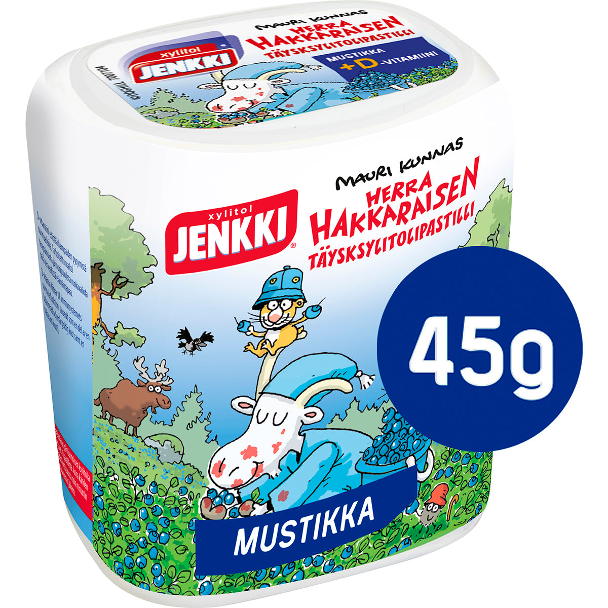 Jenkki Herra Hakkarainen Mustikka täysksylitolipastilli 45g