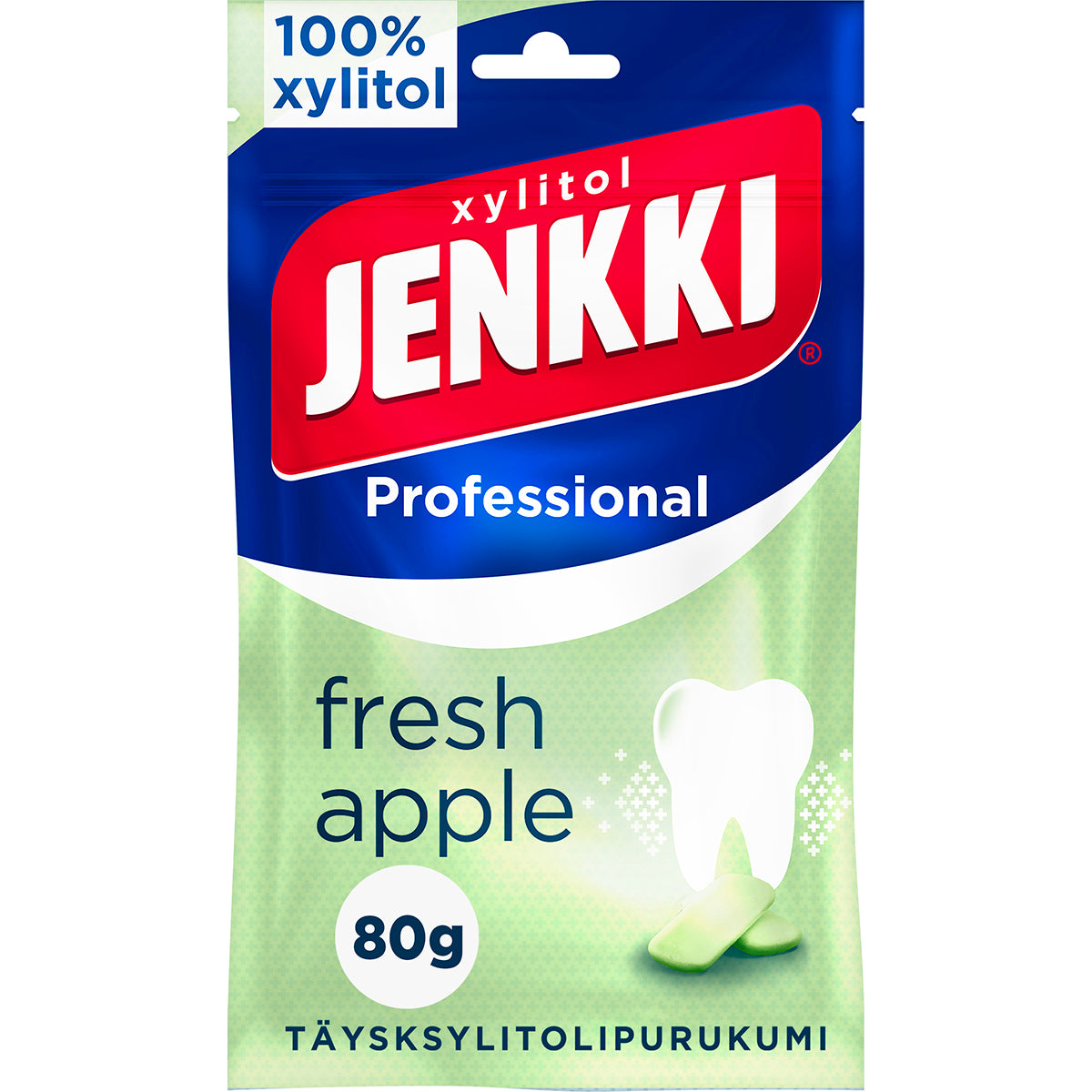 Jenkki Professional Fresh Apple full xylitol chewing gum 80g