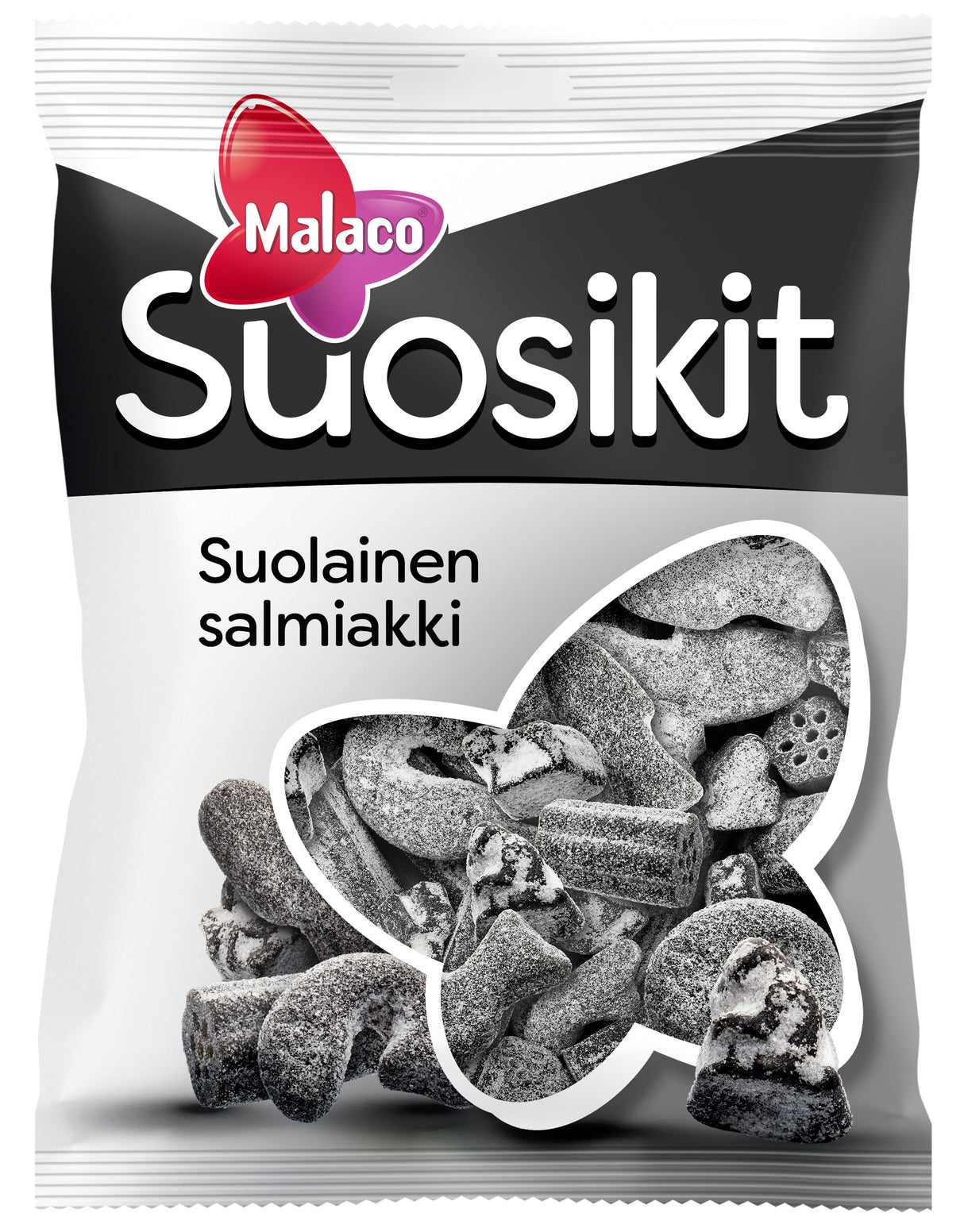 Malaco Suosikit Salziges Salmiak Süßigkeitenmischung 230g