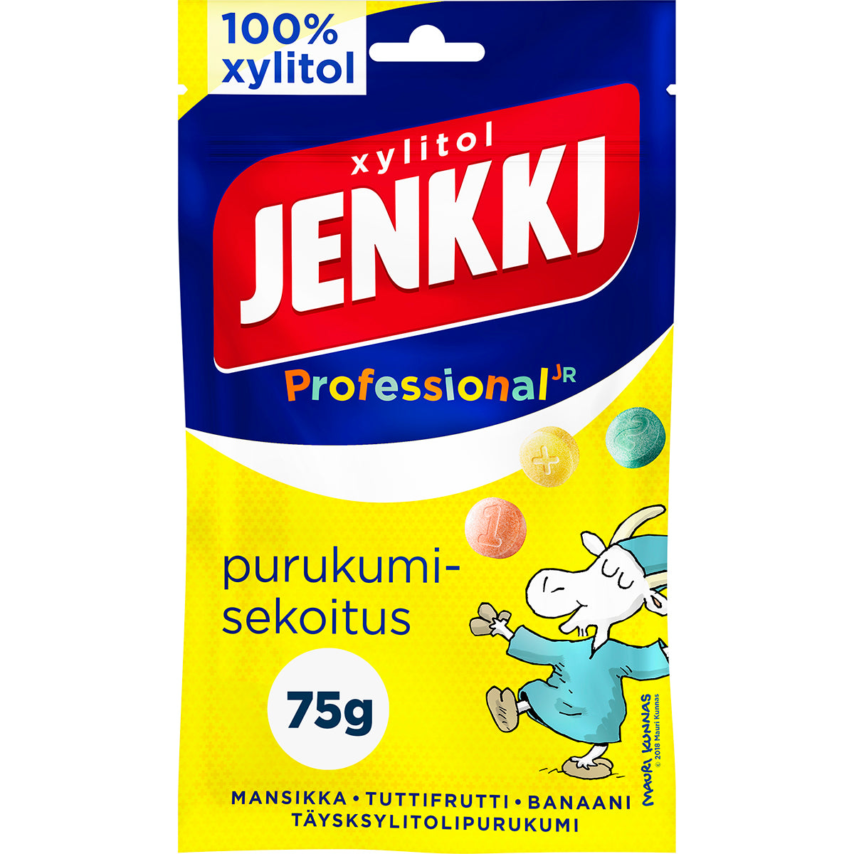 Jenkki Professional Tuggummiblandning full xylitol tuggummi 75g